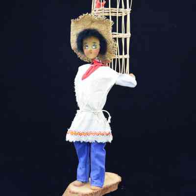 Man with Birdcage