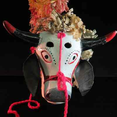 White bull mask
