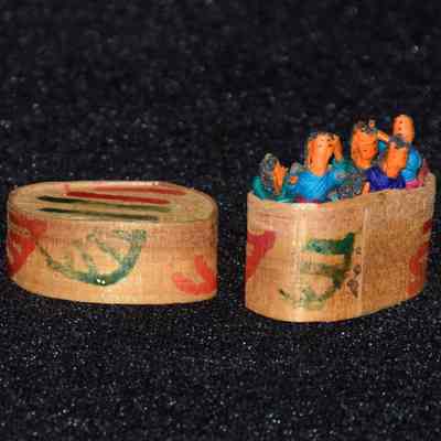 Wooden lidden container