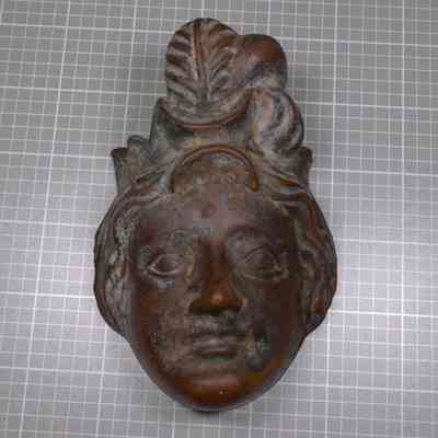 Papier-mâché mask, mold, woman