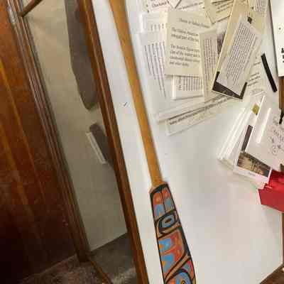 Large Painted Cedar Paddle