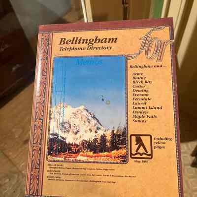 Bellingham telephone directory-1986