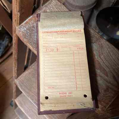 Receipt Book with Clipboard