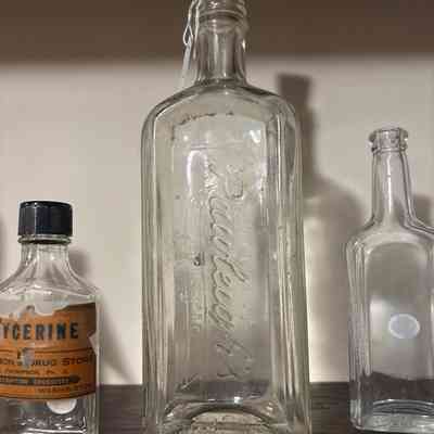 Clear Glass Bottle with Cork