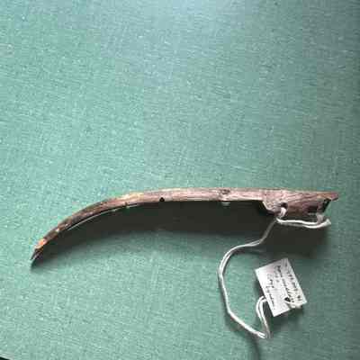 Carved horn ladle handle