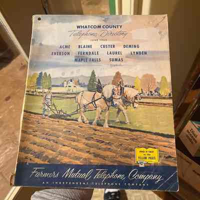 Whatcom telephone directory- 1963