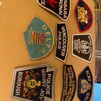 Eight Canadian Police Patches