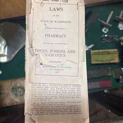 Pamphlet of Pharmacy Laws of the State of Washington