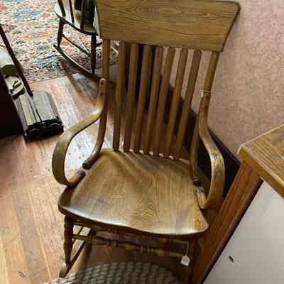 Light wood rocking chair