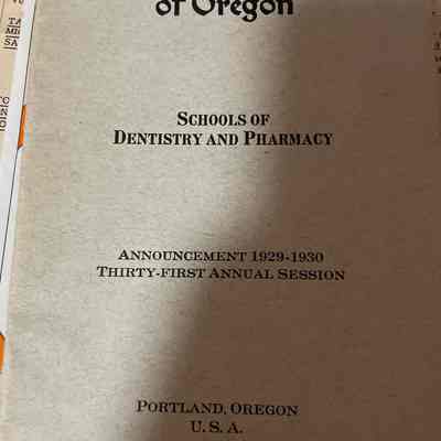 North Pacific College of Oregon School of Dentistry and Pharmacy Booklet