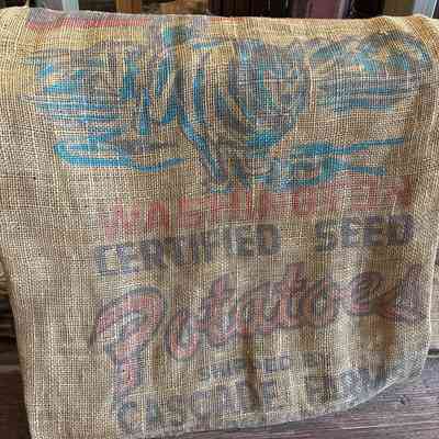 Husky Potatoes Burlap Sack