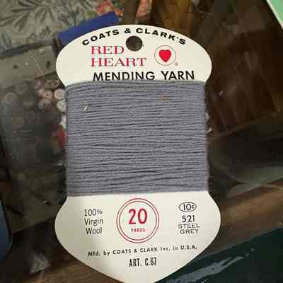 Coats & Clarks Grey Mending Yarn