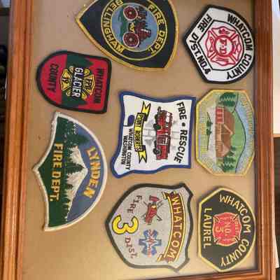 Eight Whatcom County Fire Department Patches