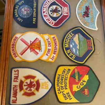 Seven Fire Department Patches