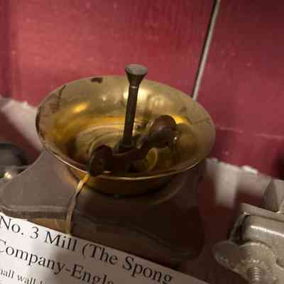 Coffee Grinder Gold Pan Bell
