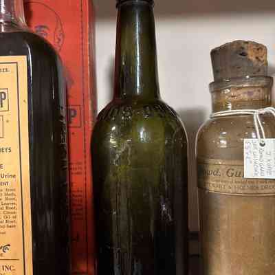 Dark Green Bottle with Cork
