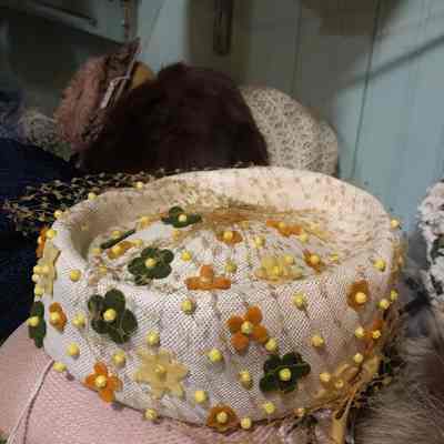 Pill Box Floral Hat