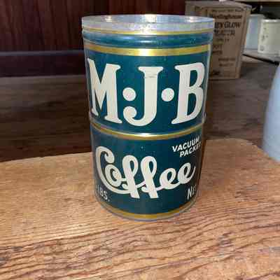 Tall MJB Coffee Tin