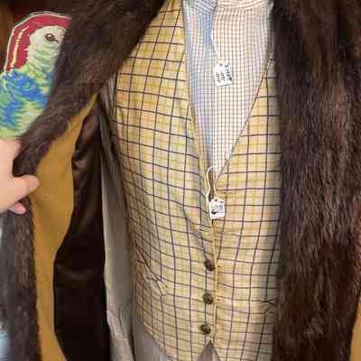 Yellow plaid vest