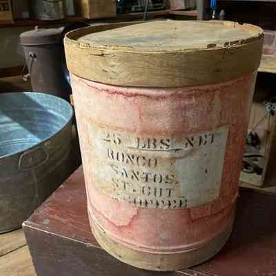 Wooden Coffee Barrel