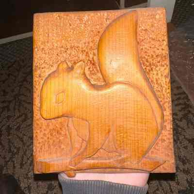 Carved squirrel