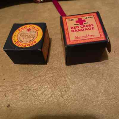Red Cross Bandages Boxes
