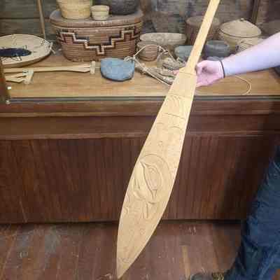 Coast Salish Carved Paddle