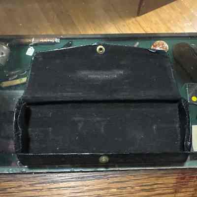 Black glasses case
