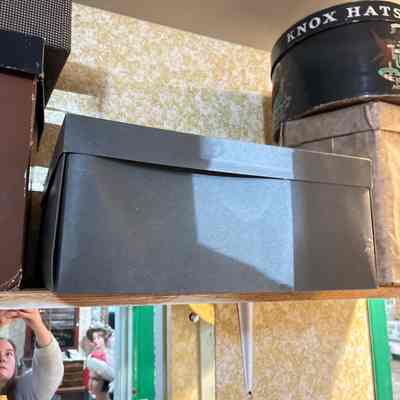 Large Grey Hat Box