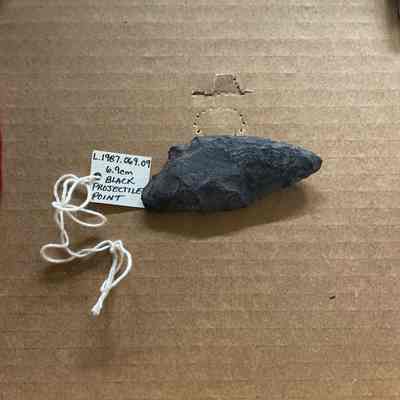 Black projectile point 6.9cm