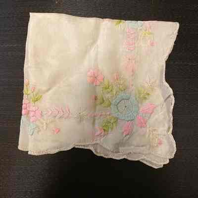 Beige floral bandana