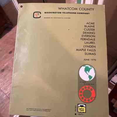 Whatcom telephone directory-1970