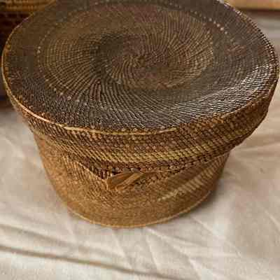 Small Makah Basket w/Lid