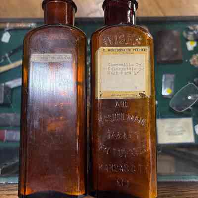 Brown Pharmacy Bottles