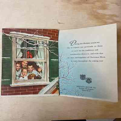 Jeffcot Motor Co Holiday Greeting Card