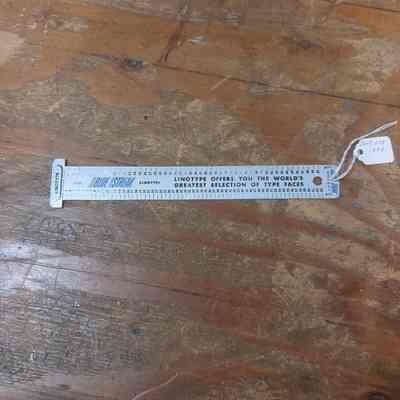 Linotype Measuring Stick
