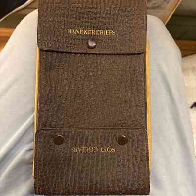 Leather Handkerchiefs Case