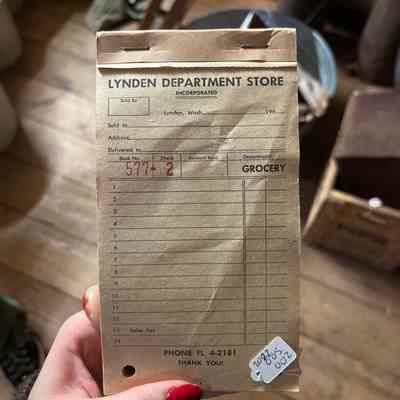 Dept. Store Receipt Tickets