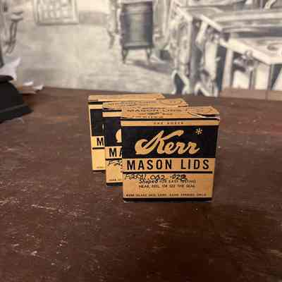 Boxes of ‘Kerr’ Mason Lids (x3)