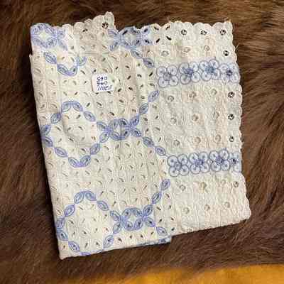 Blue & white patterned cloth