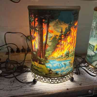 Fire &Deer Lamp