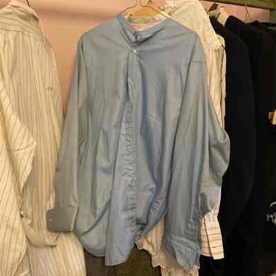 Blue button down