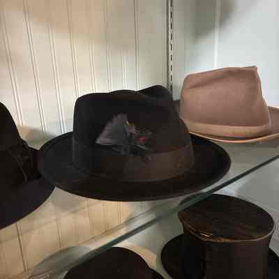 Black Men’s Hat with Feather