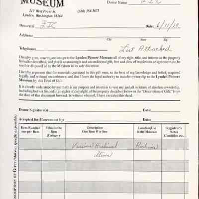 Various Archival Items