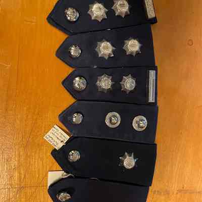 Six Dutch Police Epaulets