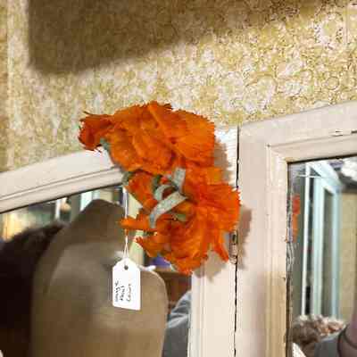 Orange Floral Crown