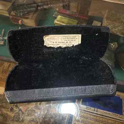 Black glasses case