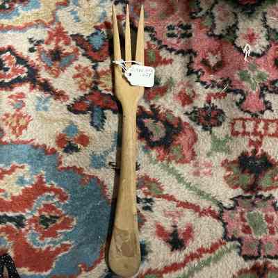Wood 3 prong fork