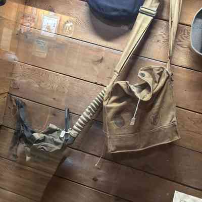 Gas Mask + Canvas Bag
