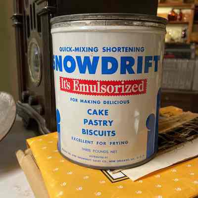 Snowdrift Shortening Can